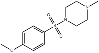 1-[(4-methoxyphenyl)sulfonyl]-4-methylpiperazine Struktur