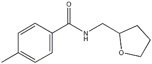 4-methyl-N-(tetrahydro-2-furanylmethyl)benzamide Struktur