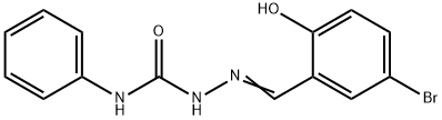 5-bromo-2-hydroxybenzaldehyde N-phenylsemicarbazone Struktur