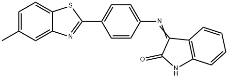 3-{[4-(5-methyl-1,3-benzothiazol-2-yl)phenyl]imino}-1,3-dihydro-2H-indol-2-one Struktur