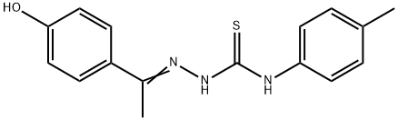 1-(4-hydroxyphenyl)ethanone N-(4-methylphenyl)thiosemicarbazone Struktur