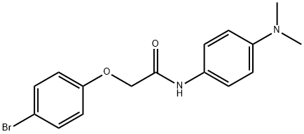 2-(4-bromophenoxy)-N-[4-(dimethylamino)phenyl]acetamide Struktur