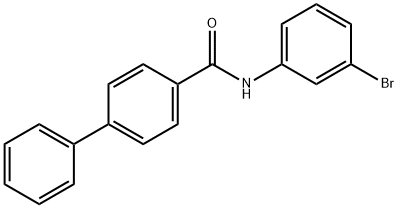 N-(3-bromophenyl)[1,1'-biphenyl]-4-carboxamide Struktur