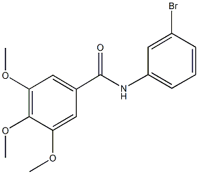 N-(3-bromophenyl)-3,4,5-trimethoxybenzamide Struktur