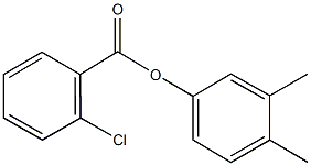 3,4-dimethylphenyl 2-chlorobenzoate Struktur