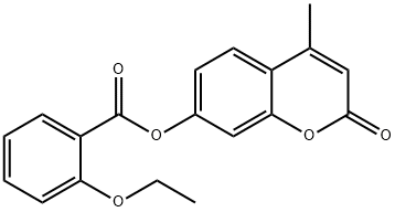 4-methyl-2-oxo-2H-chromen-7-yl 2-ethoxybenzoate Struktur