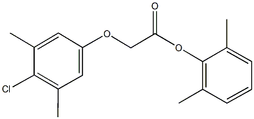 2,6-dimethylphenyl [(4-chloro-3,5-dimethylphenyl)oxy]acetate Struktur