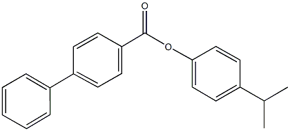 4-(1-methylethyl)phenyl [1,1'-biphenyl]-4-carboxylate Struktur