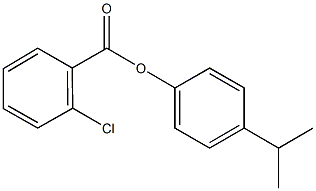 4-(1-methylethyl)phenyl 2-chlorobenzoate Struktur