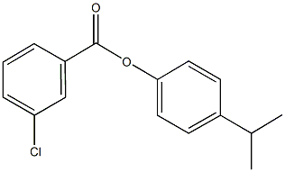 4-(1-methylethyl)phenyl 3-chlorobenzoate Struktur