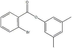 3,5-dimethylphenyl 2-bromobenzoate Struktur