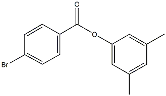 3,5-dimethylphenyl 4-bromobenzoate Struktur