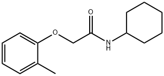 N-cyclohexyl-2-(2-methylphenoxy)acetamide Struktur