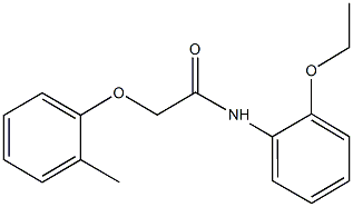 N-(2-ethoxyphenyl)-2-(2-methylphenoxy)acetamide Struktur