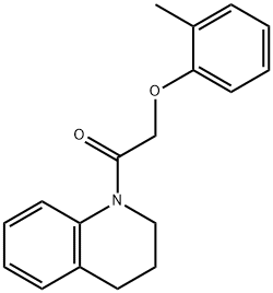 1-[(2-methylphenoxy)acetyl]-1,2,3,4-tetrahydroquinoline Struktur