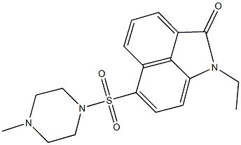 1-ethyl-6-[(4-methyl-1-piperazinyl)sulfonyl]benzo[cd]indol-2(1H)-one Struktur