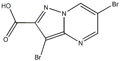 3,6-dibromopyrazolo[1,5-a]pyrimidine-2-carboxylic acid Struktur