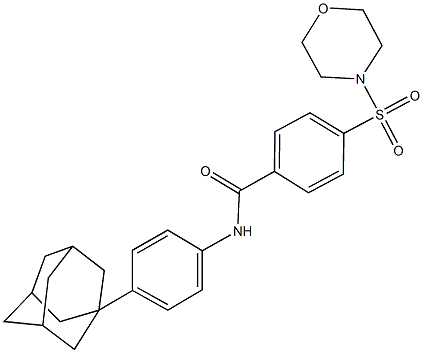 N-[4-(1-adamantyl)phenyl]-4-(4-morpholinylsulfonyl)benzamide Struktur