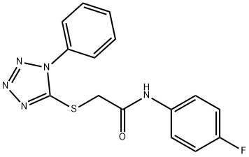 N-(4-fluorophenyl)-2-[(1-phenyl-1H-tetraazol-5-yl)sulfanyl]acetamide Struktur