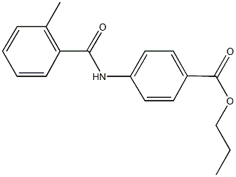 propyl 4-[(2-methylbenzoyl)amino]benzoate Struktur