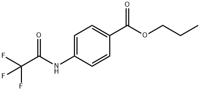 propyl 4-[(trifluoroacetyl)amino]benzoate Struktur