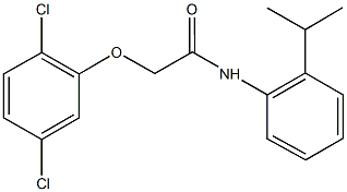 2-[(2,5-dichlorophenyl)oxy]-N-[2-(1-methylethyl)phenyl]acetamide Struktur