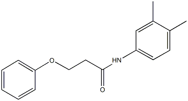 N-(3,4-dimethylphenyl)-3-(phenyloxy)propanamide Struktur