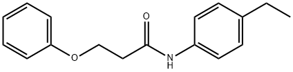 N-(4-ethylphenyl)-3-(phenyloxy)propanamide Struktur