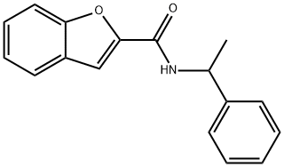 N-(1-phenylethyl)-1-benzofuran-2-carboxamide Struktur