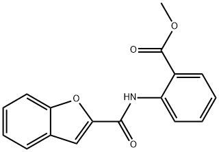 methyl 2-[(1-benzofuran-2-ylcarbonyl)amino]benzoate Struktur