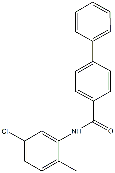 N-(5-chloro-2-methylphenyl)[1,1'-biphenyl]-4-carboxamide Struktur