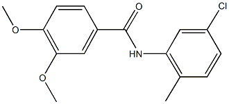 N-(5-chloro-2-methylphenyl)-3,4-dimethoxybenzamide Struktur