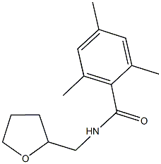 2,4,6-trimethyl-N-(tetrahydrofuran-2-ylmethyl)benzamide Struktur