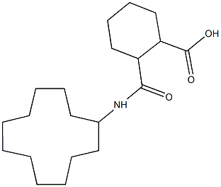 2-[(cyclododecylamino)carbonyl]cyclohexanecarboxylic acid Struktur