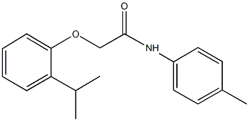 2-(2-isopropylphenoxy)-N-(4-methylphenyl)acetamide Struktur