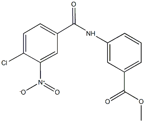 methyl 3-({4-chloro-3-nitrobenzoyl}amino)benzoate Struktur