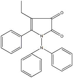 1-(diphenylamino)-4-ethyl-5-phenyl-1H-pyrrole-2,3-dione Struktur