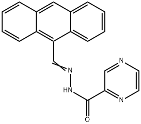 N'-(9-anthrylmethylene)-2-pyrazinecarbohydrazide Struktur