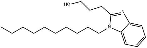 3-(1-decyl-1H-benzimidazol-2-yl)propan-1-ol Struktur