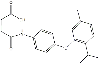 4-[4-(2-isopropyl-5-methylphenoxy)anilino]-4-oxobutanoic acid Struktur