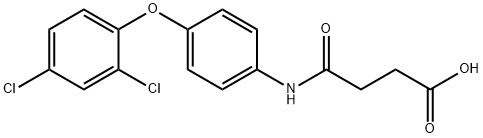 4-[4-(2,4-dichlorophenoxy)anilino]-4-oxobutanoic acid Struktur