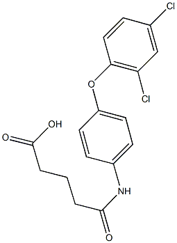 5-[4-(2,4-dichlorophenoxy)anilino]-5-oxopentanoic acid Struktur