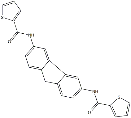 N-{6-[(2-thienylcarbonyl)amino]-9H-fluoren-3-yl}-2-thiophenecarboxamide Struktur