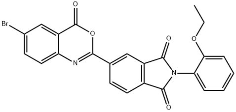 5-(6-bromo-4-oxo-4H-3,1-benzoxazin-2-yl)-2-(2-ethoxyphenyl)-1H-isoindole-1,3(2H)-dione Struktur