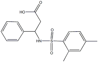 N-[(2,4-dimethylphenyl)sulfonyl]-3-phenyl-beta-alanine Struktur