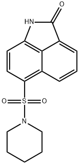 6-(1-piperidinylsulfonyl)benzo[cd]indol-2(1H)-one Struktur