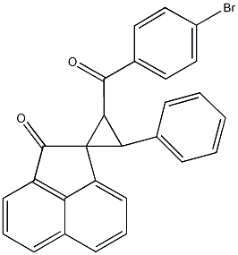 (4-bromophenyl)(2'-phenyl-1(2H)-oxospiro[acenaphthylene-2,3'-cycloprop]-1'-yl)methanone Struktur