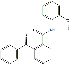 2-benzoyl-N-(2-methoxyphenyl)benzamide Struktur