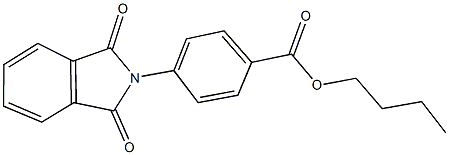 butyl 4-(1,3-dioxo-1,3-dihydro-2H-isoindol-2-yl)benzoate Struktur