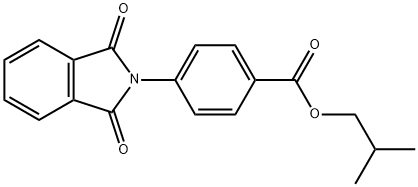 isobutyl 4-(1,3-dioxo-1,3-dihydro-2H-isoindol-2-yl)benzoate Struktur